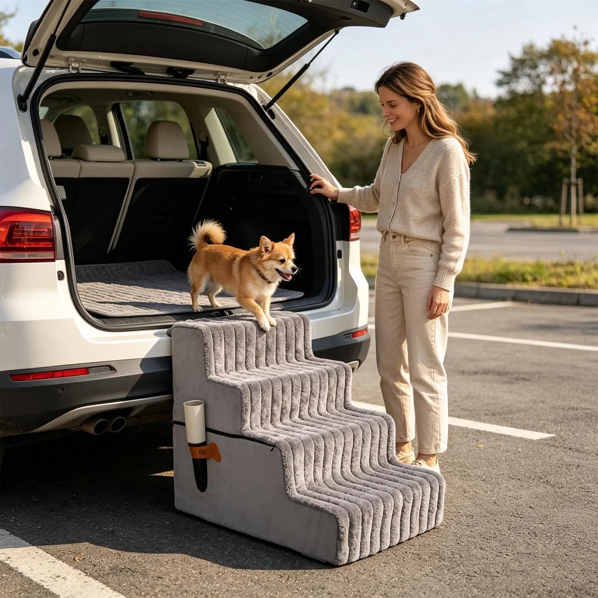 Rampa de Cama para Perros Accesorio de Mascotas Desmontable Antideslizante | Escaleras Felinas Equilibradas Para Perros Mayores Cachorros Pequeños Gatos Balcón Terraza Sofá Apartamento