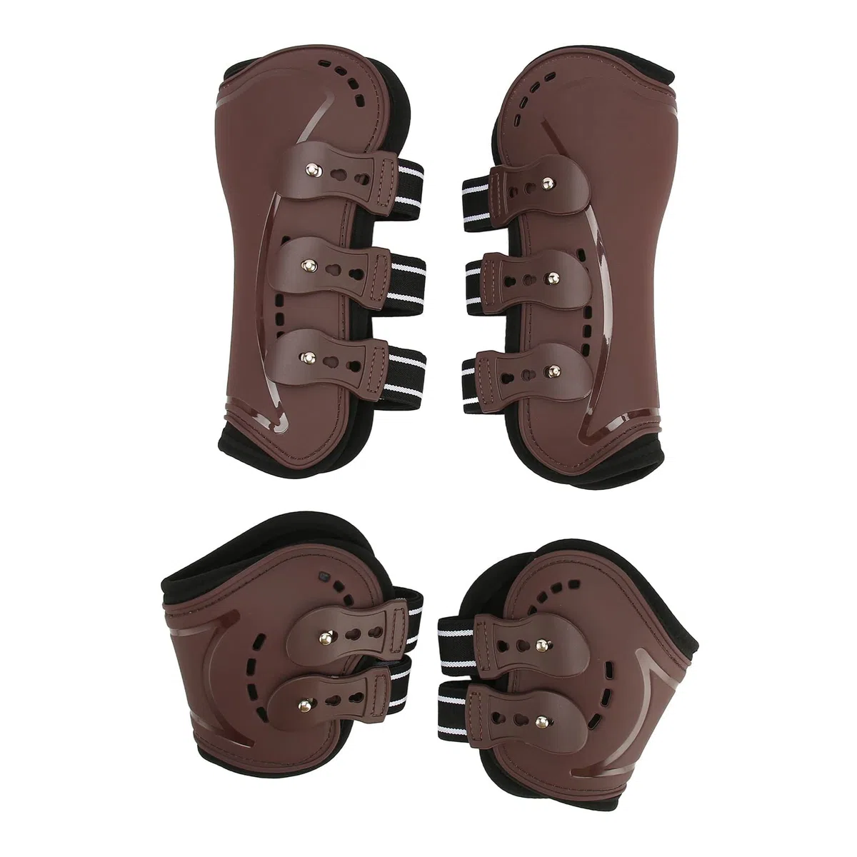 Protector de Pata de Caballo, protección con absorción de Impacto, Botas Ligeras Ajustables para Pata de Caballo, espectáculo de Salto, equitación