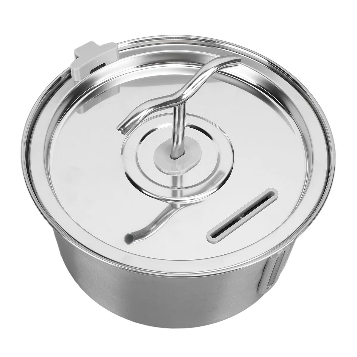 Pongnas Fuente de Agua para Gatos de Acero Inoxidable, Fuente Automática para Mascotas de 3,2 L, Bomba Silenciosa para Gatos, Perros con Diseño de Doble Boquilla, Filtrada, Fácil de