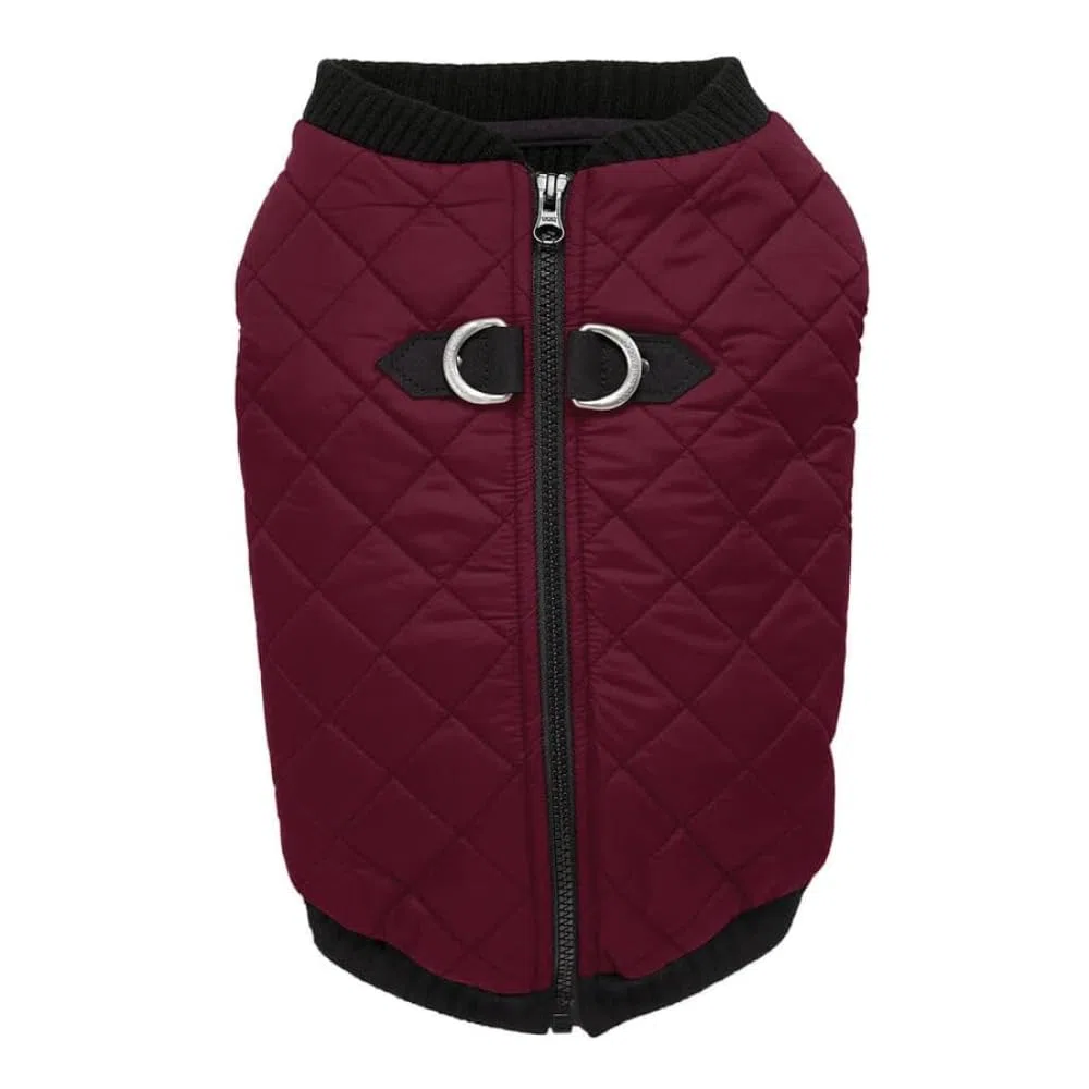 Gooby Fashion Acolchado Bomber Perro Chaleco con Pecho elástica