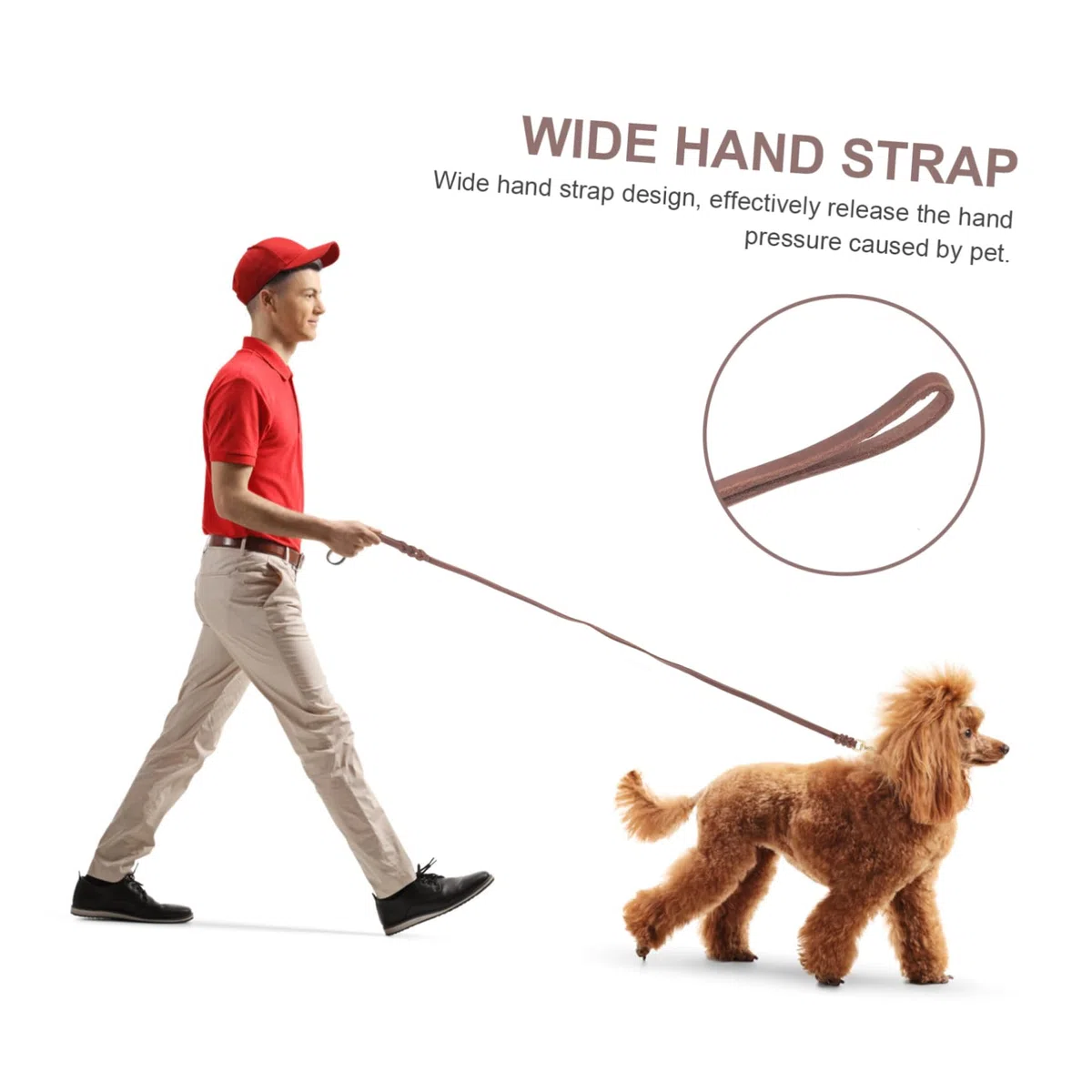 POPETPOP 3piezas De De Resistente para y Entrenamiento De Cachorros para y Medianos De Color Marrón Gancho De