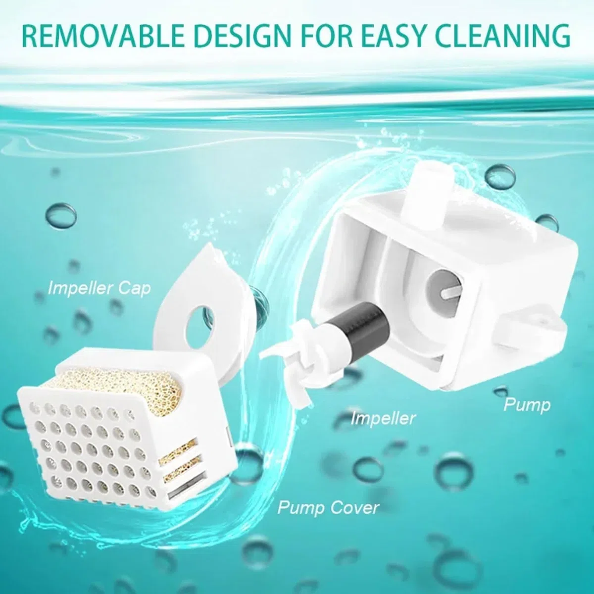 Bomba de Agua Bebedero automático para Perros, Fuente de Repuesto, Cuenco, dispensador de Agua inalámbrico para Gatos y Mascotas, Bomba para Fuente de Agua para Mascotas