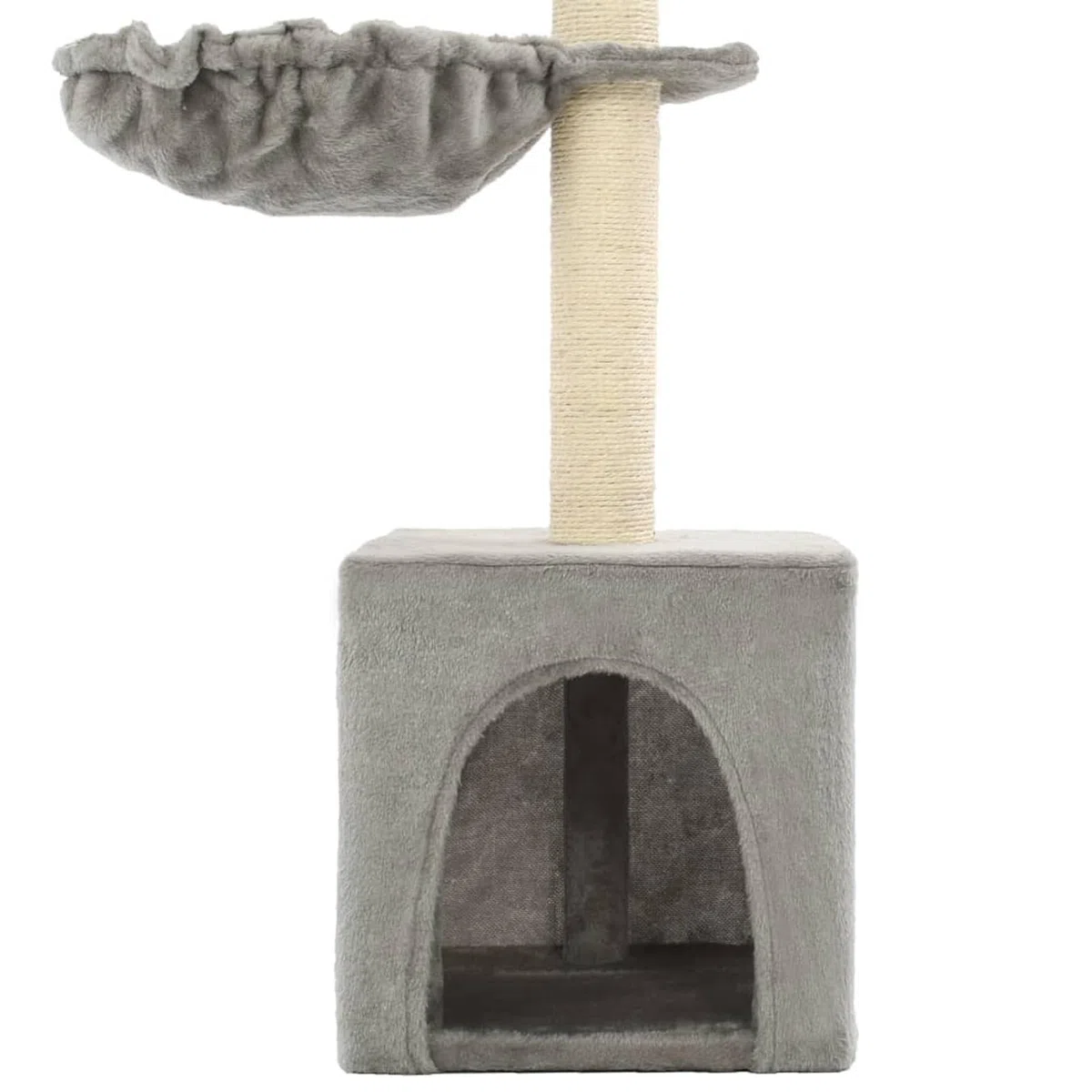 Rascador para Gatos con Poste de sisal, ZEYUAN Arbol para Gatos, Gatos Accesorios, Arranhador para Gatos, Arbol Rascador Gatos, 105 cm Gris