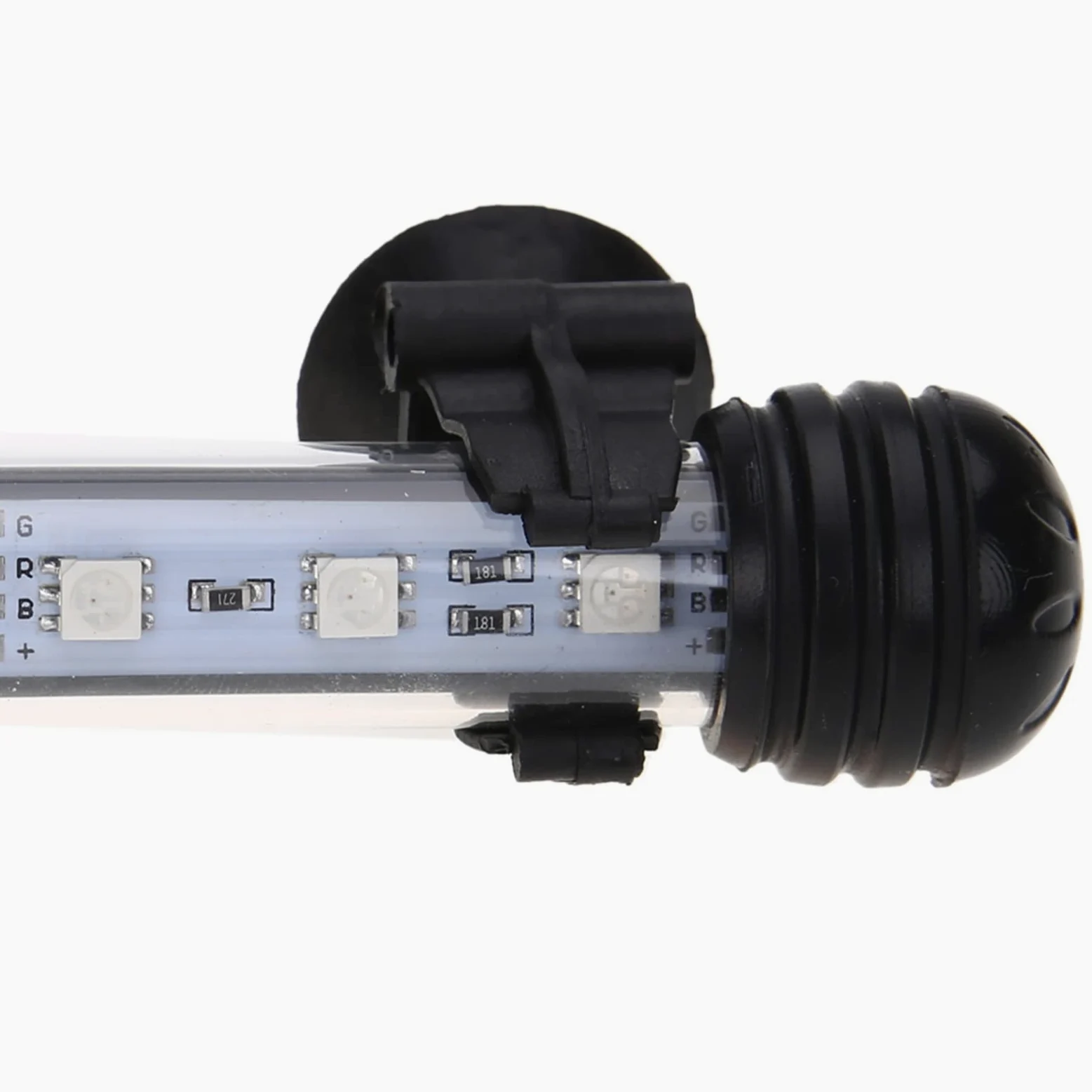 Luz para Piscina 1 8 cm 28 cm 38cm 48cm RGB Remoto DIRIGIÓ Tanque de pescado ligero acuario IP68 Impermeable 5050 SMD LED Luz de barra lámpara acuática sumergible Luces Sumergibles ( Color : 28CM US P