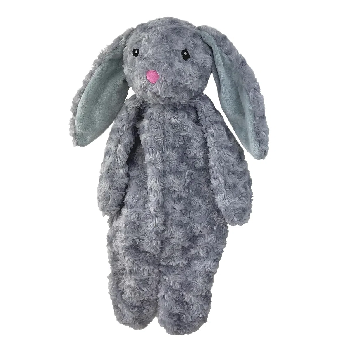Petlou Juguetes de peluche sin relleno para perros con papel duradero para masticar perros grandes y medianos (gris, conejo floopy 2)