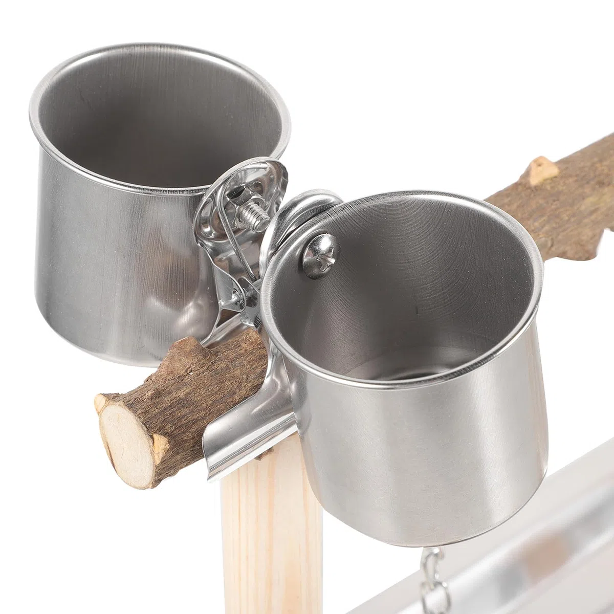 Veemoon Soporte de Percha Natural para Loros de Madera, Antideslizante y Resistente, Adecuado para Ejercicio y Entrenamiento de Aves en Casa