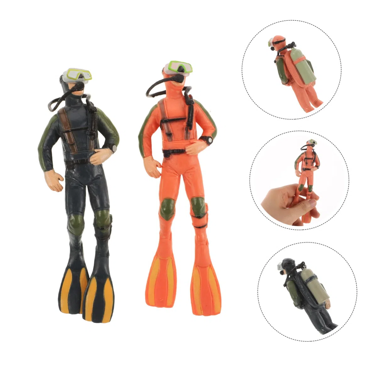 BESPORTBLE 10 Piezas Ropa De Figura De Acuario Figura De Acción De Decoración Flotante del Tanque De Peces Colgante Flotante para Acuario Estatua De Polivinilo