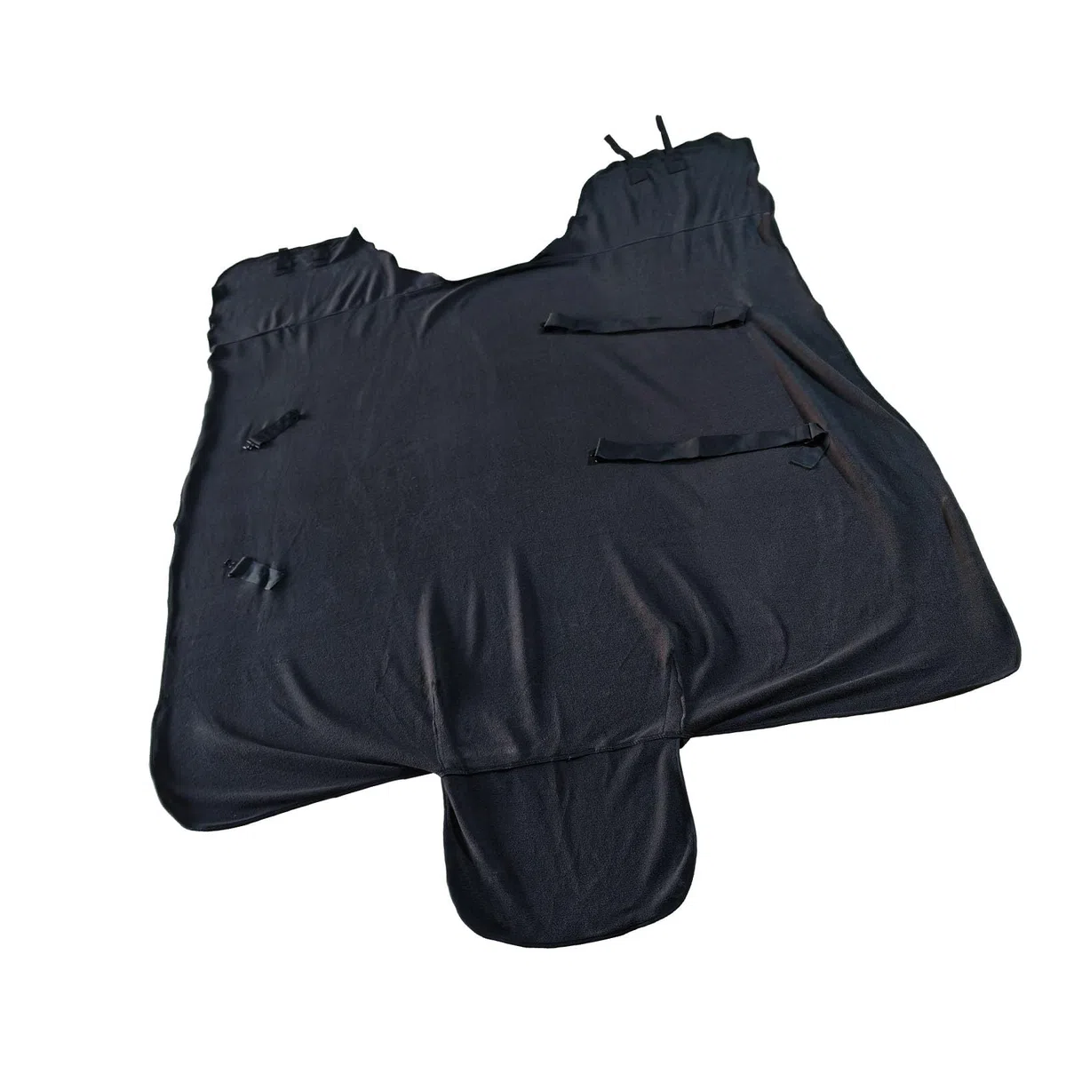 Manta de forro polar suave que proporciona calidez y bloqueo del viento para actividades al aire libre, ropa de caballo a prueba de nieve