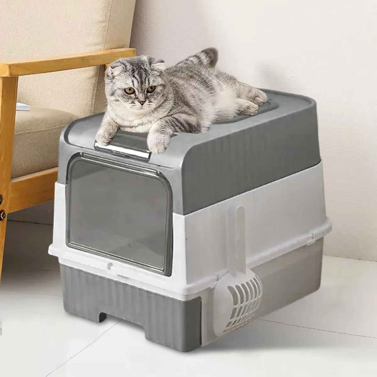 s De Para Gatos De Grande Para Gatos | Incluye Paleta y Bolsas para Viaje Portátil con de Filtrado y Control de Olores