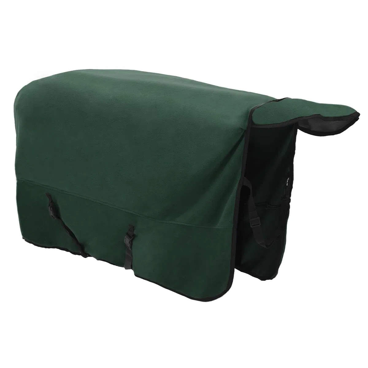 Manta para caballo, 125 cm, poliéster, color verde oscuro