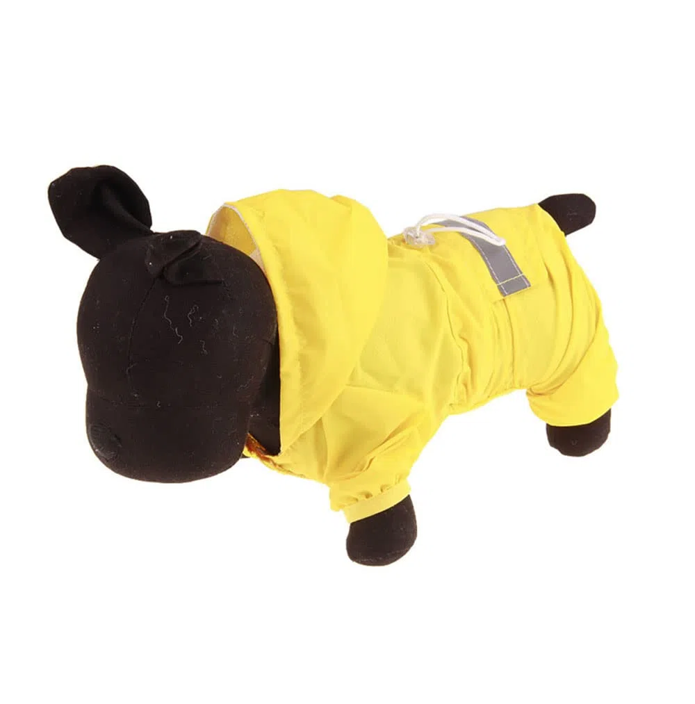 Chubasquero para Perros, Mono Impermeable for Mascotas, Gatos y Perros, con Capucha Reflectante, Ropa de Exterior for Cachorros, Chaqueta for pequeños, Suministros for(Red,L)