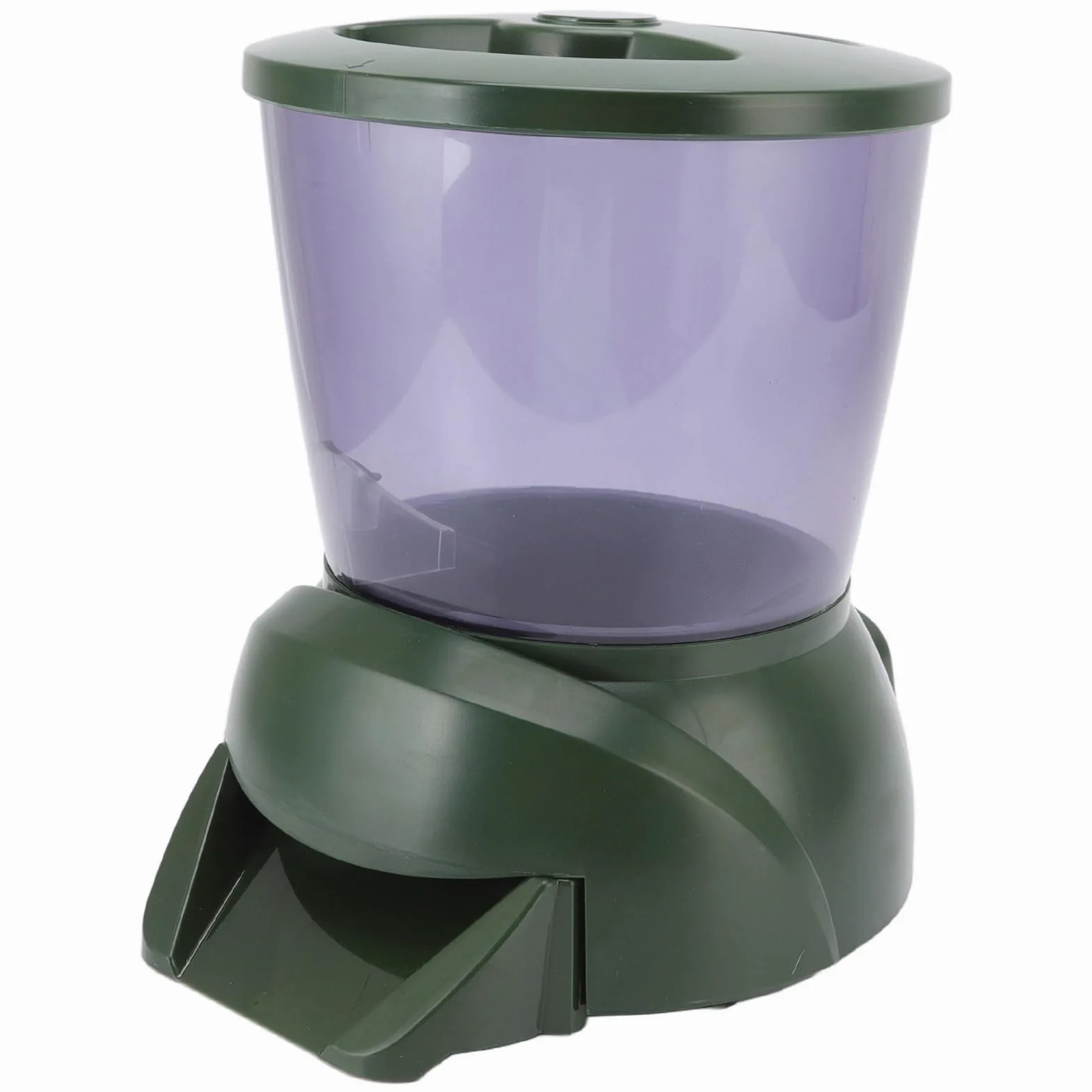 Alimentador Automático de Peces, Dispensador Automático de Alimento para Peces de Gran Capacidad de 4,25l para Estanque de Acuario, Uso Al Aire Libre