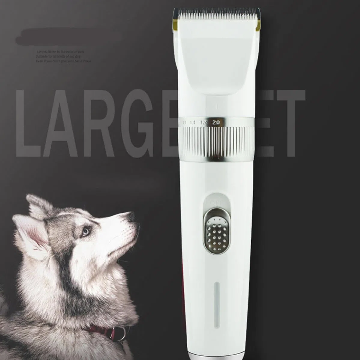 Cortapelos para Mascotas Usb, Potencia Estable, Suave, Abs