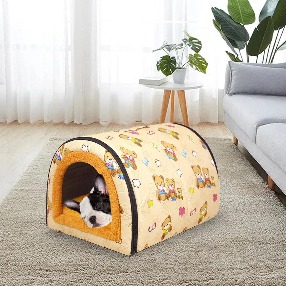 Cama cueva para gatos, cueva portátil para gatos y perros