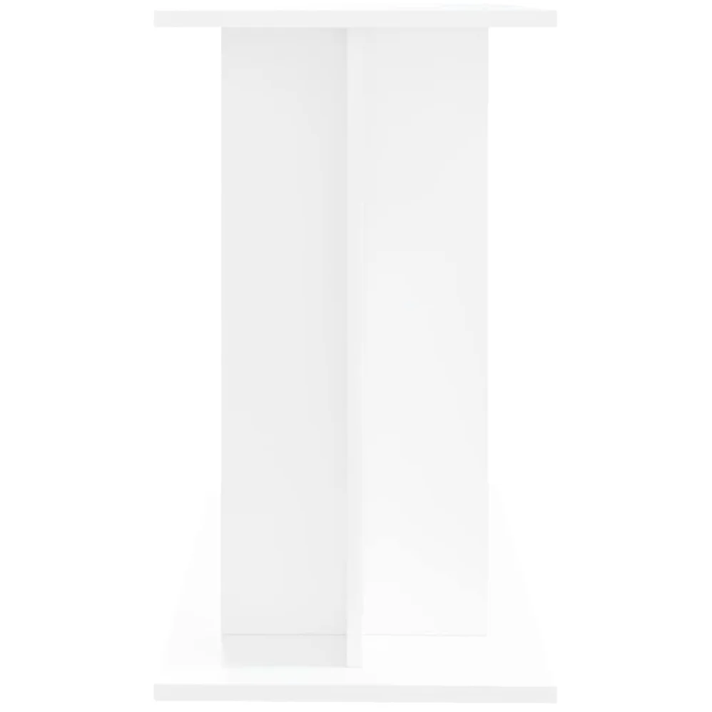 IKAYAA Mueble para Acuario de MDF 80 x 35 x 60 cm Armario bajo para Acuarios Soporte para Tanque de Reptiles con Gabinete de Almacenamiento para Salón, Oficina, Recepción, Blanco