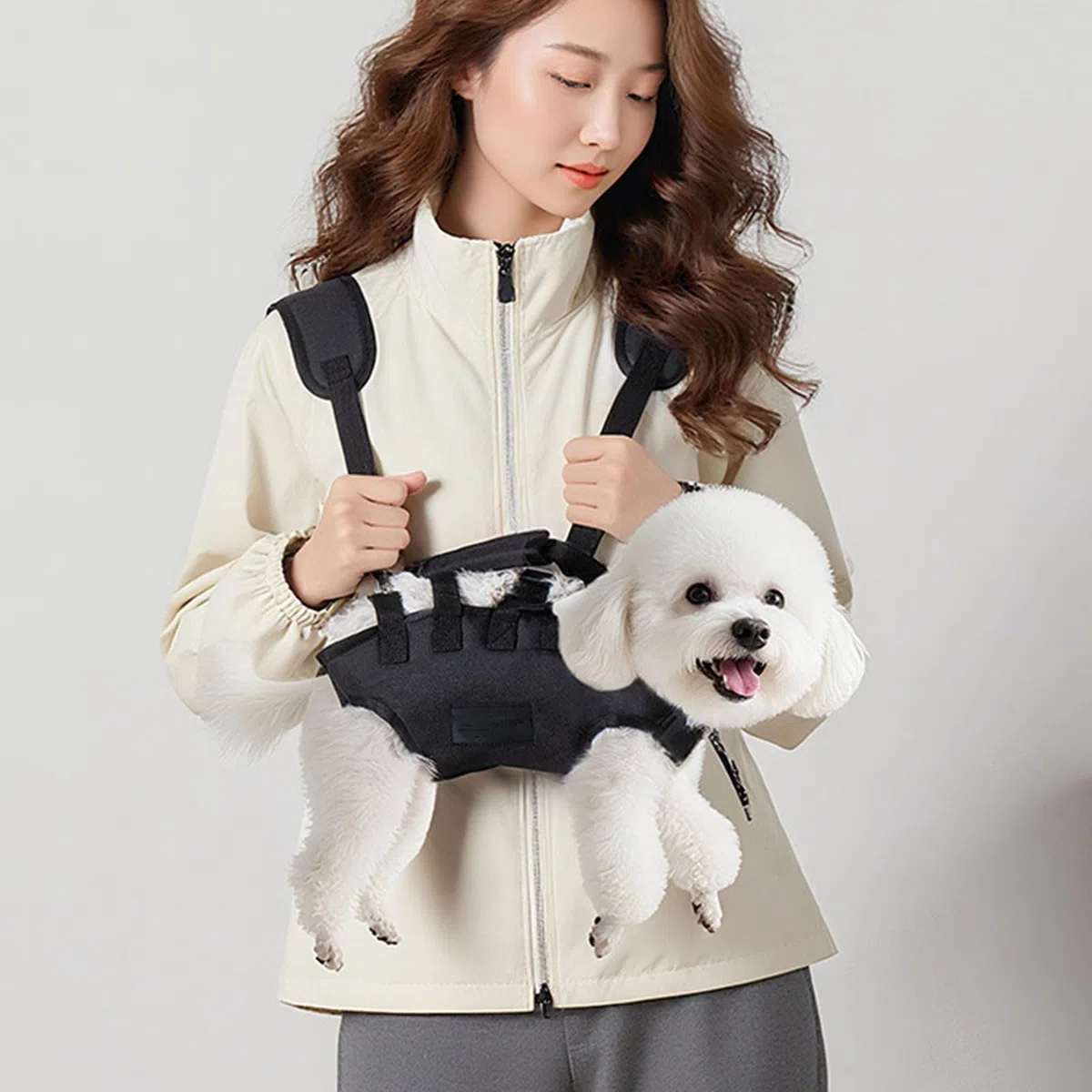 Bolsa de transporte para perros y gatos, mochila de hombro para mascotas, bolsa de viaje para perros al aire libre