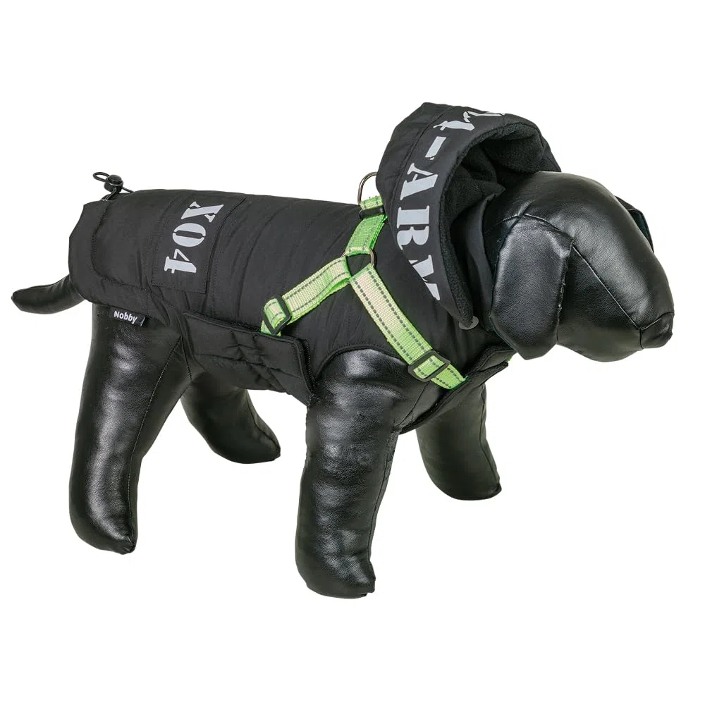 Nobby Abrigo para Perros XO4 2 en 1, Negro, 36 cm
