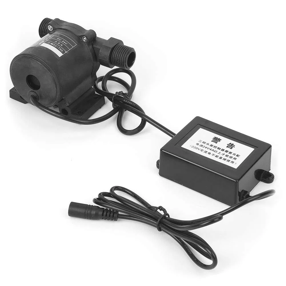 Garosa Bomba de Agua sin Escobillas de 24 V Mini Bomba Sumergible Trifásica IP68 a Prueba de Agua 1750 L H Elevación Plástico de Ingeniería para Fuente de Acuario de Refuerzo Uso Hidropónico