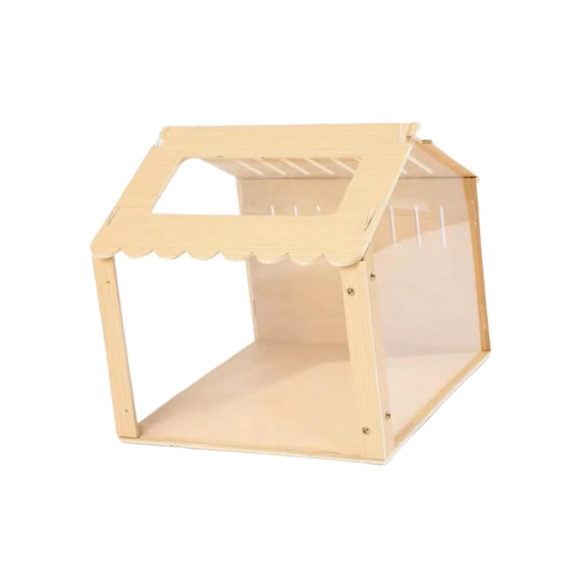 Casa de Juegos de para Madera con Nido para hámster, Juguete para Hacer Ejercicio Que Proporciona Entretenimiento y fomenta la Actividad y la