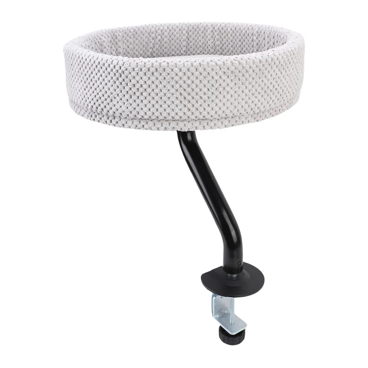 Cama Flotante Cómoda Ajustable para Gatos, Hamaca de Escritorio Resistente para Oficina en Casa, Material de Felpa de Hierro, Percha para Gatos para Espacio de Actividad Independiente