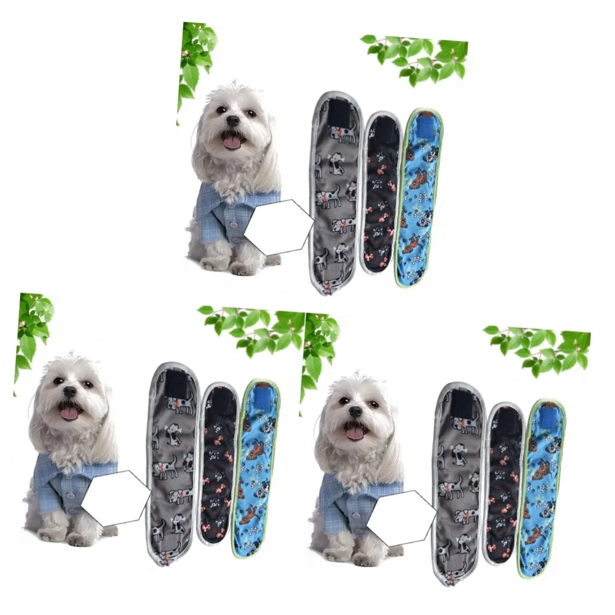 Beaupretty 9 Uds Pañales Pañal para Cachorros Ropa Interior Sanitaria para Perros Disfraz De Mascota Pañal para Perros Hembra Pantalón Físico para Mascotas Pañales Reutilizables para Perros