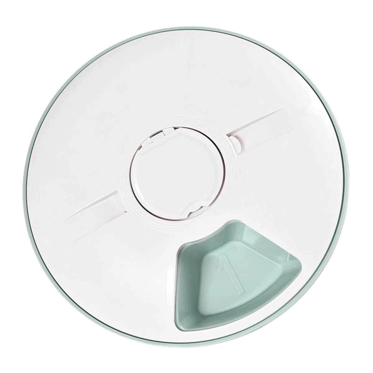 UKCOCO Comedero Automático Tolva de Pienso para Mascotas con Temporizador de 6 Comidas Diseño Desmontable ABS para Perros y Gatos