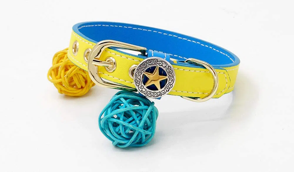 Correa para Mascotas Nuevo Collar de Perro de diseño Personalizado de Cuero Genuino para Mascotas, Collar de Gato, Accesorios para Perros, 100% Hecho a Mano, Collar de Perro pequeño para Cachorros-r