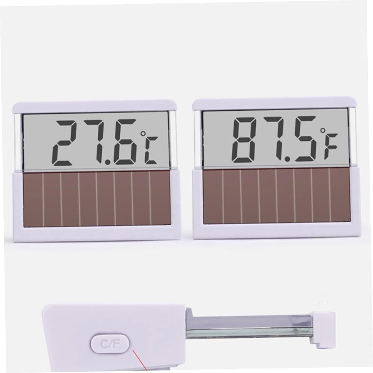 Yardwe 3 Piezas termometro digital LED agua del acuario agua del tanque de peces medidor de temperatura del termómetro digital pecera tronco acuario calabaza pescar
