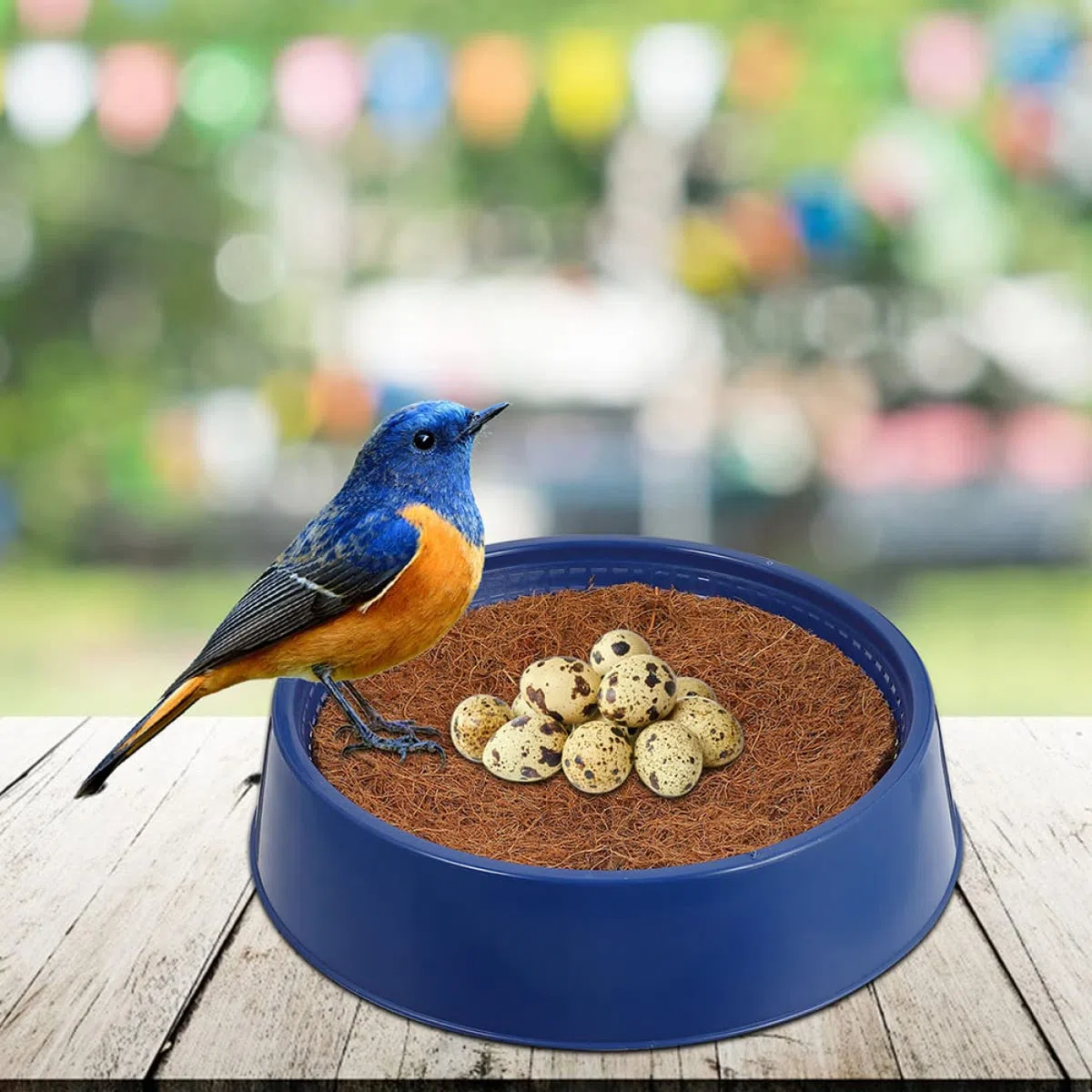 Yardwe Nido de Pájaro en Jaula Resistente al Desgaste para Palomas y Pájaros, Nido de Cría Doméstico de Plástico para Jardinería y Decoración