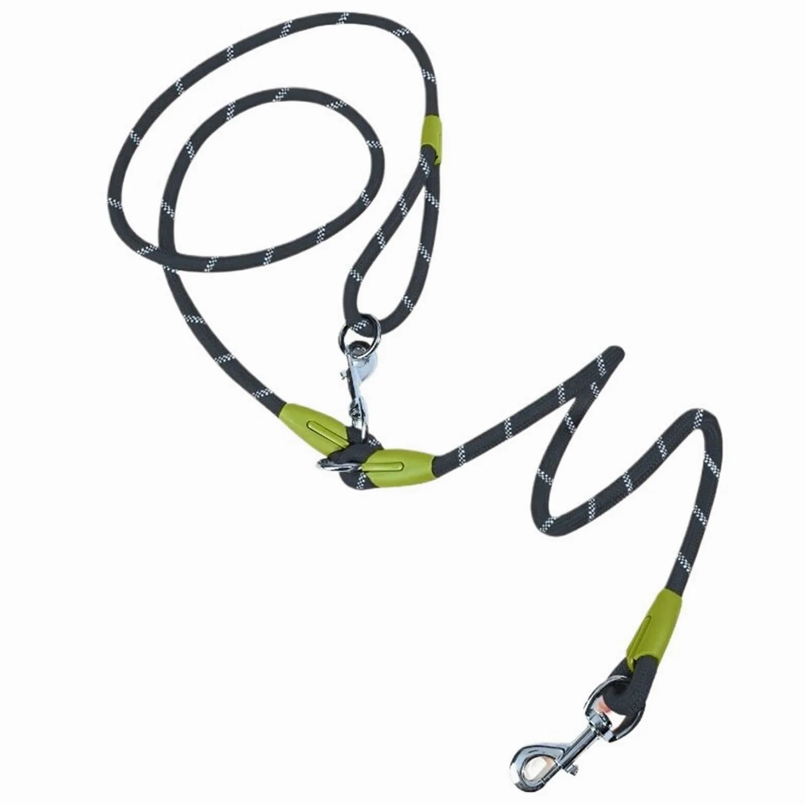 Cinturón de tracción para Perros Durante la Carrer Cadena de tracción Nailon for Perros pequeños y Grandes(Black)
