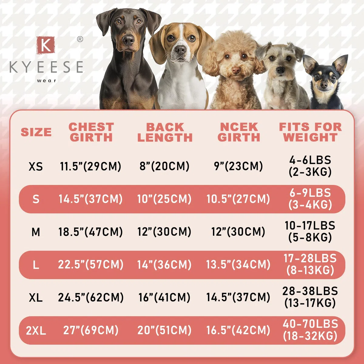KYEESE Suéter grueso para perro, de punto trenzado, suéter para cachorros de color degradado, suéter para perros pequeños, mullido y cálido con mangas, marrón, XS