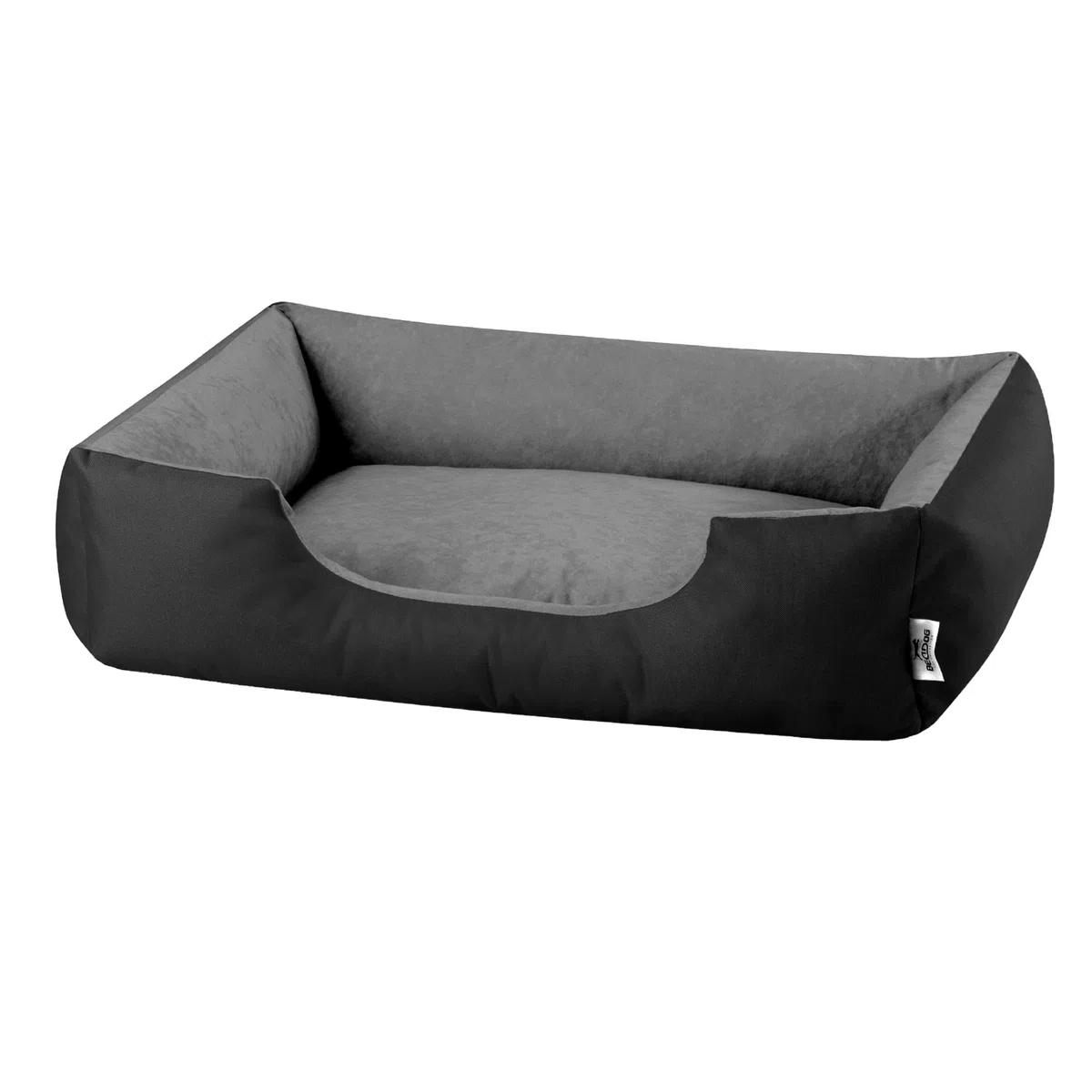 BedDog LUPI colchón para Perro S hasta XXXL, 24 Colores, Cama para Perro, sofá para Perro, Cesta para Perro, XL Negro/Gris