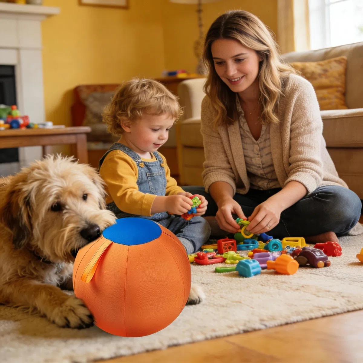 Pelotas para perros destructores Juguete Inflable Gigante de 45 cm | Pelotas para Perros para Llevar y Traer Para ejercicio, buscar, jugar, enriquecimiento, cachorros,