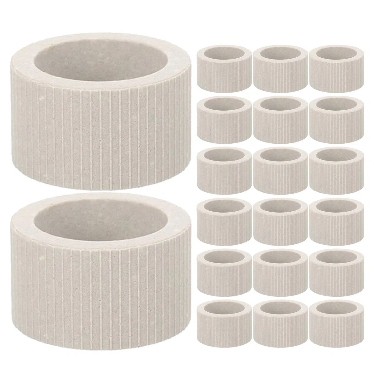 LALAFINA 30 Unidades Anillo Fijo para Acuario de Cerámica para Plantas Acuáticas Instalación Simple y Versátil, Adecuado para Acuarios y Tanques de Agua Salada