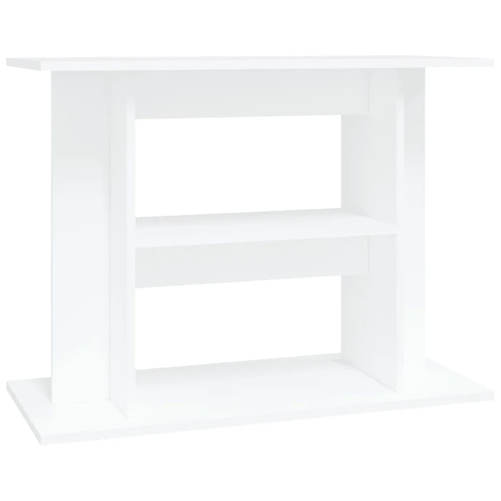 IKAYAA Mueble para Acuario de MDF 80 x 35 x 60 cm Armario bajo para Acuarios Soporte para Tanque de Reptiles con Gabinete de Almacenamiento para Salón, Oficina, Recepción, Blanco