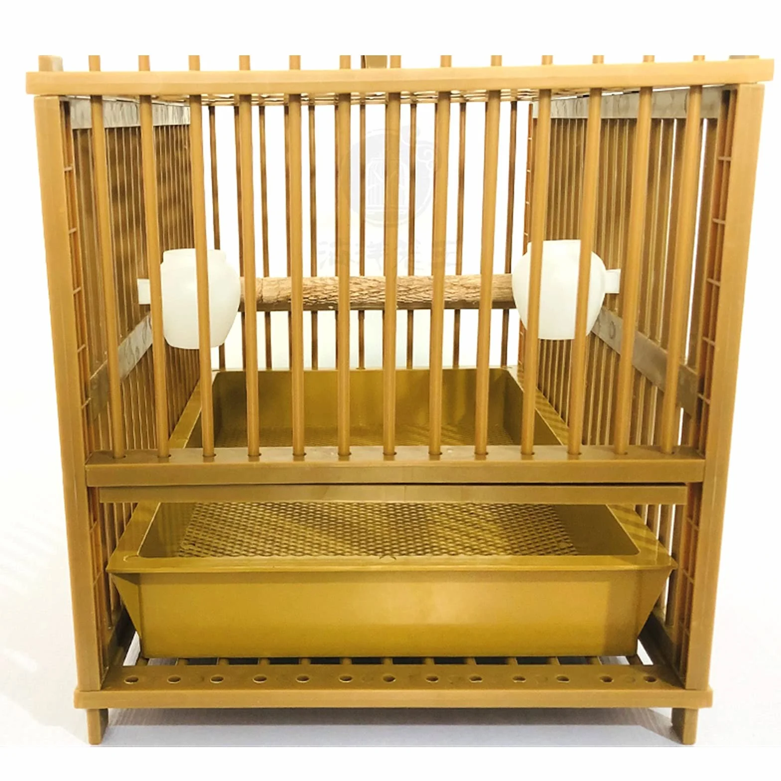 Jaula de pájaros Jaula de bambú Jaula de bañera de bañera Easy Clean Portable Portable Aviary Suministros de avión adecuados para pájaros pequeños Nido de Pájaro