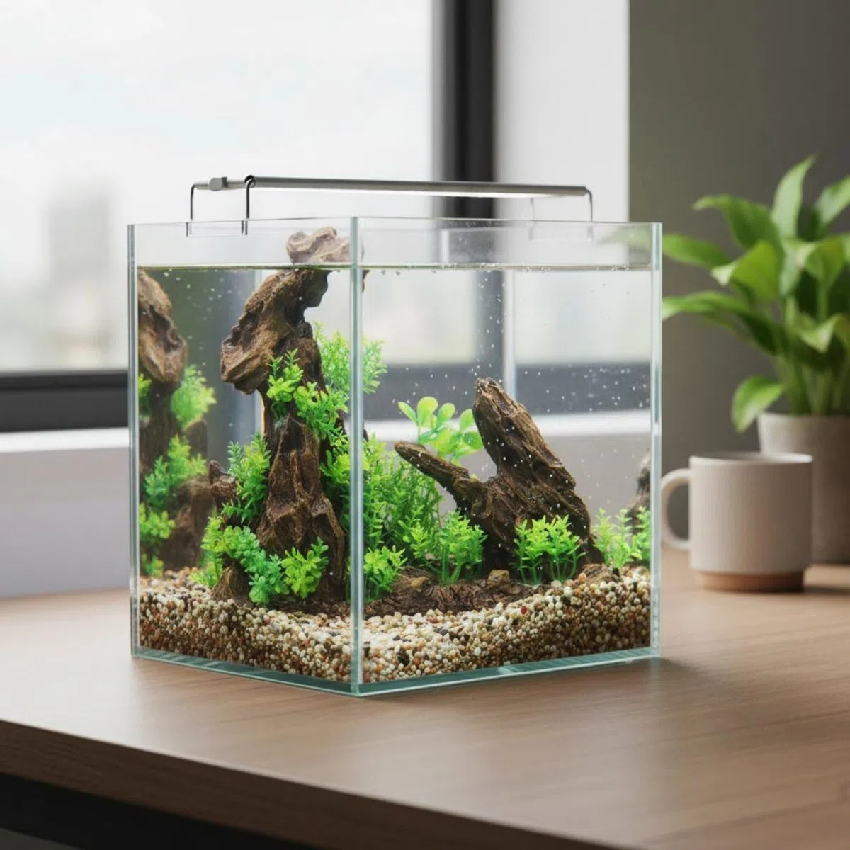 Aquarium Coral Ornamento para Acuario Roca Montañosa Paisajismo Decorativo Resina de Forma Esculpida Que No Sobrecarga Adecuado para Acuaristas Tanque, Style to 2