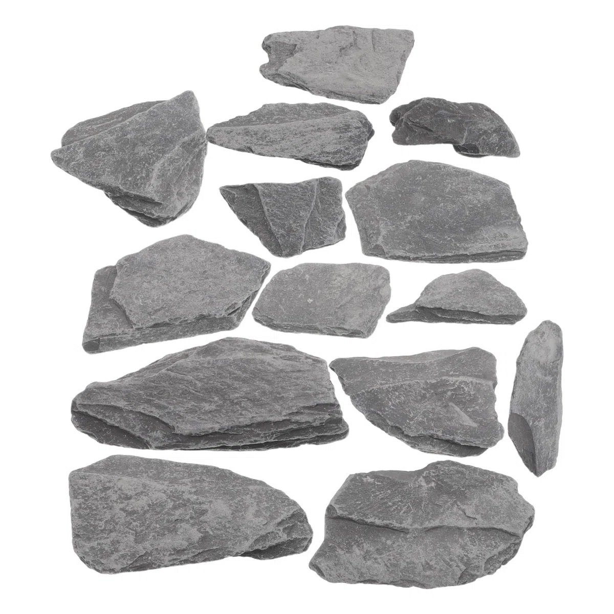 Happyyami Piedras Naturales para Acuario y Terrario en Forma de Losa, Roca Versátil para Acuarios Pequeños y Paisajismo de Agua Dulce Estética Natural