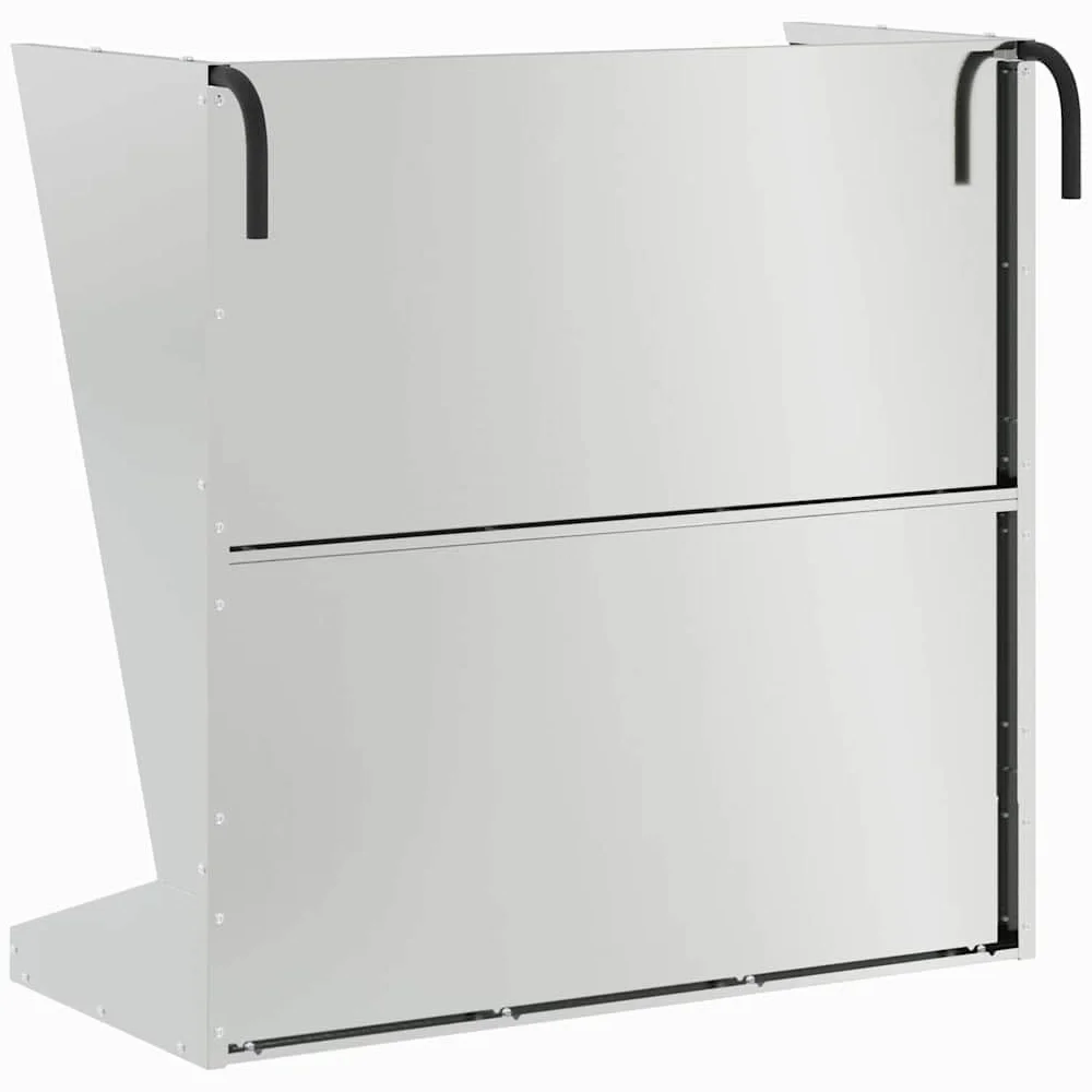 Comedero de heno de acero galvanizado de 71 x 33 x 70 cm, comedero automático resistente a la intemperie con 5 kg de capacidad para mascotas como gatos, perros, pájaros, roedores, ideal para