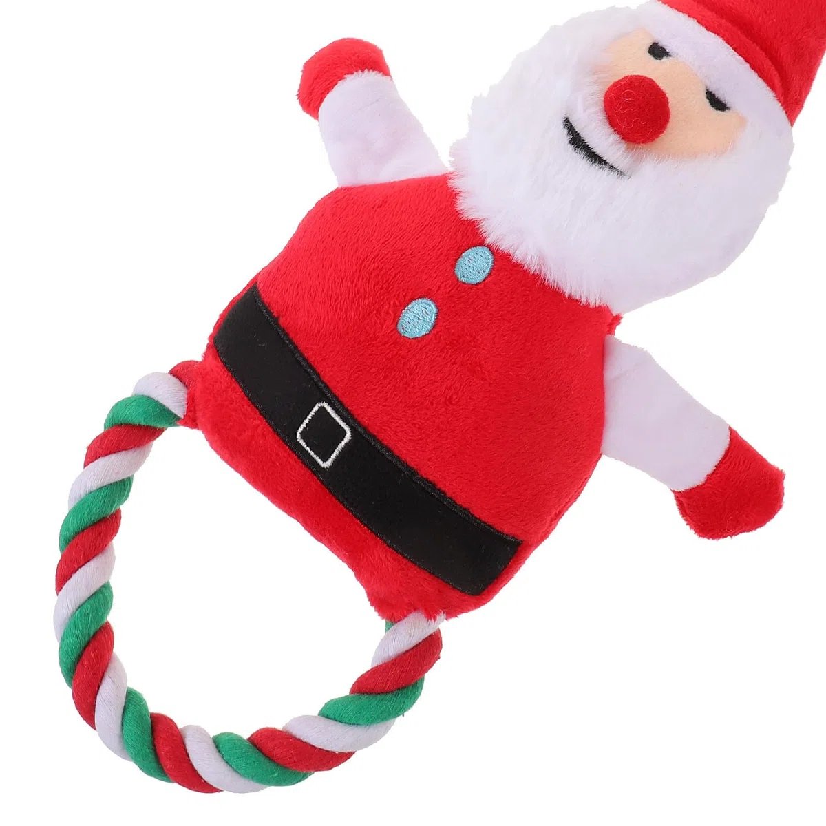 Toyvian 5 Piezas Juguete de Peluche para Perros Sonido, Papá Noel Navideño