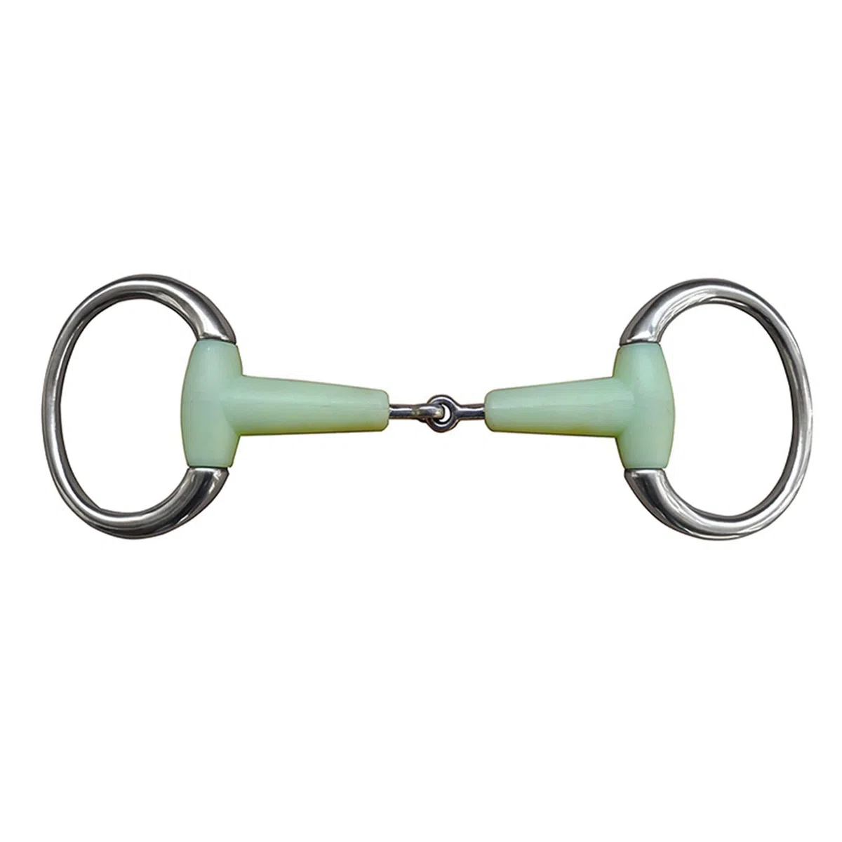 Wygwlg Snaffle Ecuestre de Broca articulada con Anillo de Boca de Caballo de Acero Inoxidable, a Prueba de óxido de Alto Grado, Suministros ecuestres (Color : Silver, Size : 127mm)