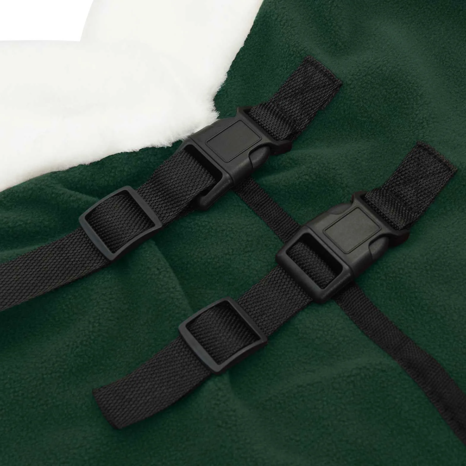 vidaXL Manta para Caballo Verde Oscuro Completo 145 cm Forro Polar, Manta Moderna para Caballos, Invierno, Forro Polar, Equipo Ecuestre, cálido, Ajustable