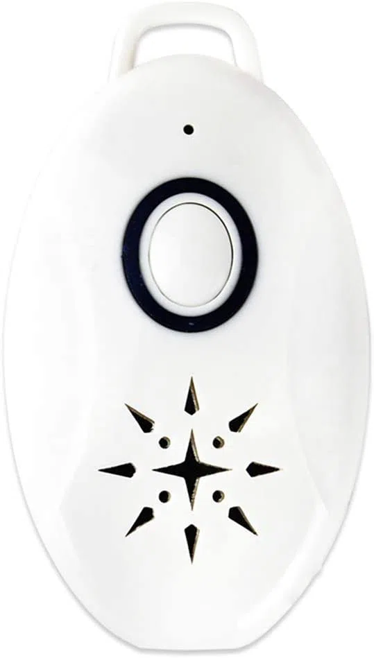 Repelente de pulgas ultrasónico portátil, Repelente de Mosquitos electrónico no tóxico Recargable por USB, Repelente de prevención de pulgas de Insectos Plaga para Perros, Gatos (2Pcs)