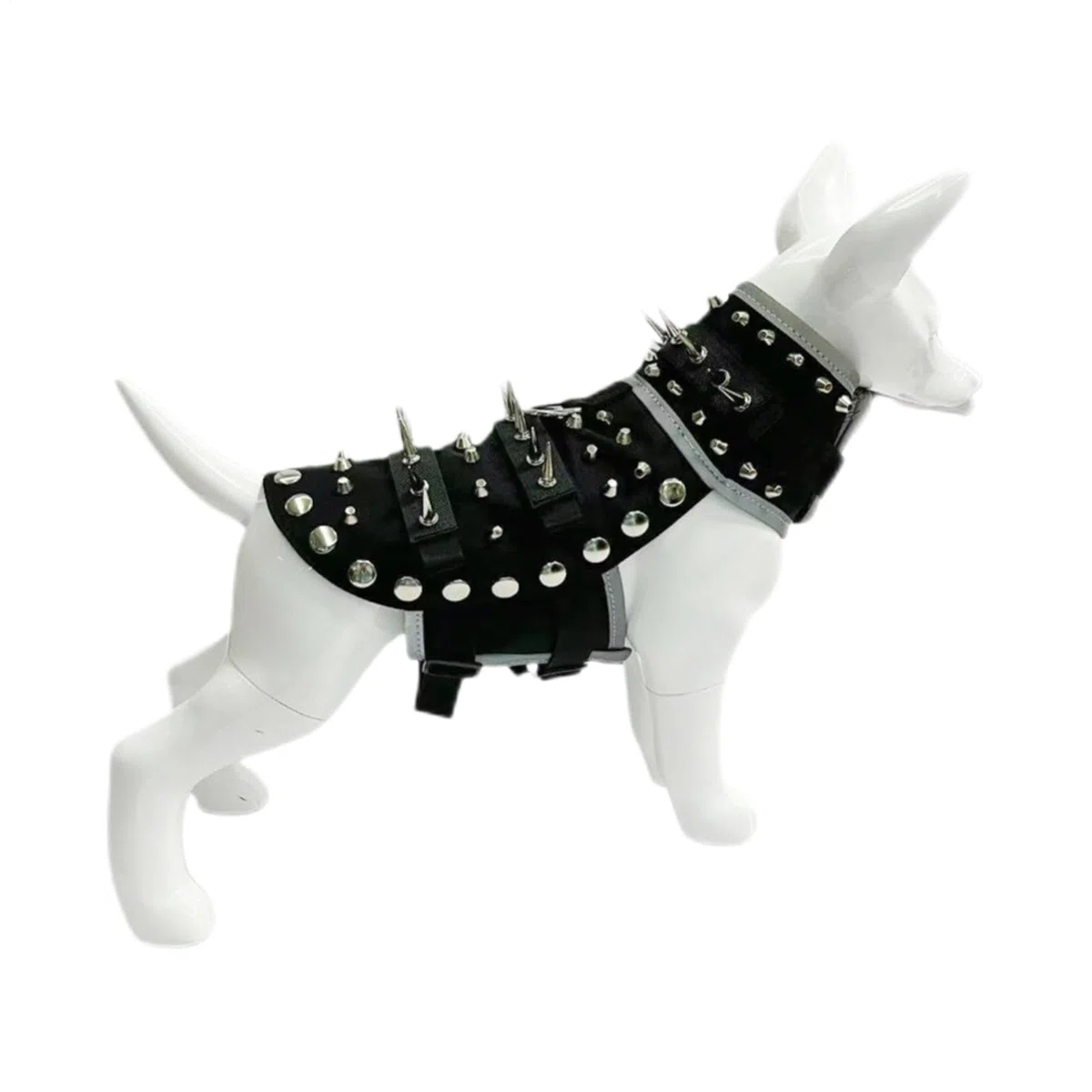 Chaleco con Púas para Perro Ajustable Reflectante Perro Pequeño Mediano