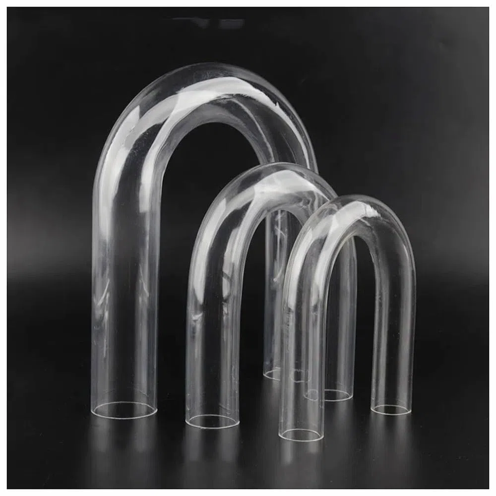 tubo acrílico rígido transparente, Acrylic Pipe, O.D 20~32mm Aquarium Fish Tank U-Shape Air Tube Fittings Transparent U-Tube 2PC(O.D 20mm)