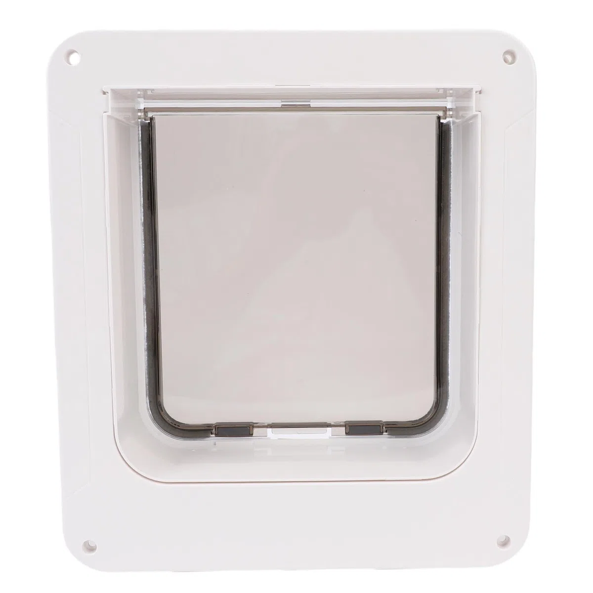 ASHATA Puerta Inteligente para Gatos para Interior y Exterior, Puerta para Mascotas con Detección Automática con Collar Activado, Fácil Instalación, para el Hogar