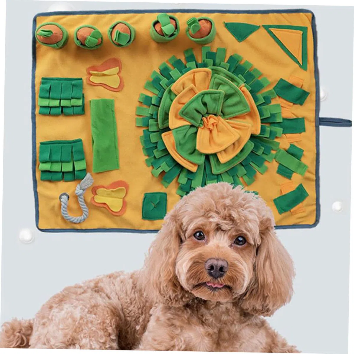 VANZACK Alfombra Olfativa Decorativa Antideslizante para Alimentación Mat de Forrajeo para Mascotas Ejercicio de y Duradero