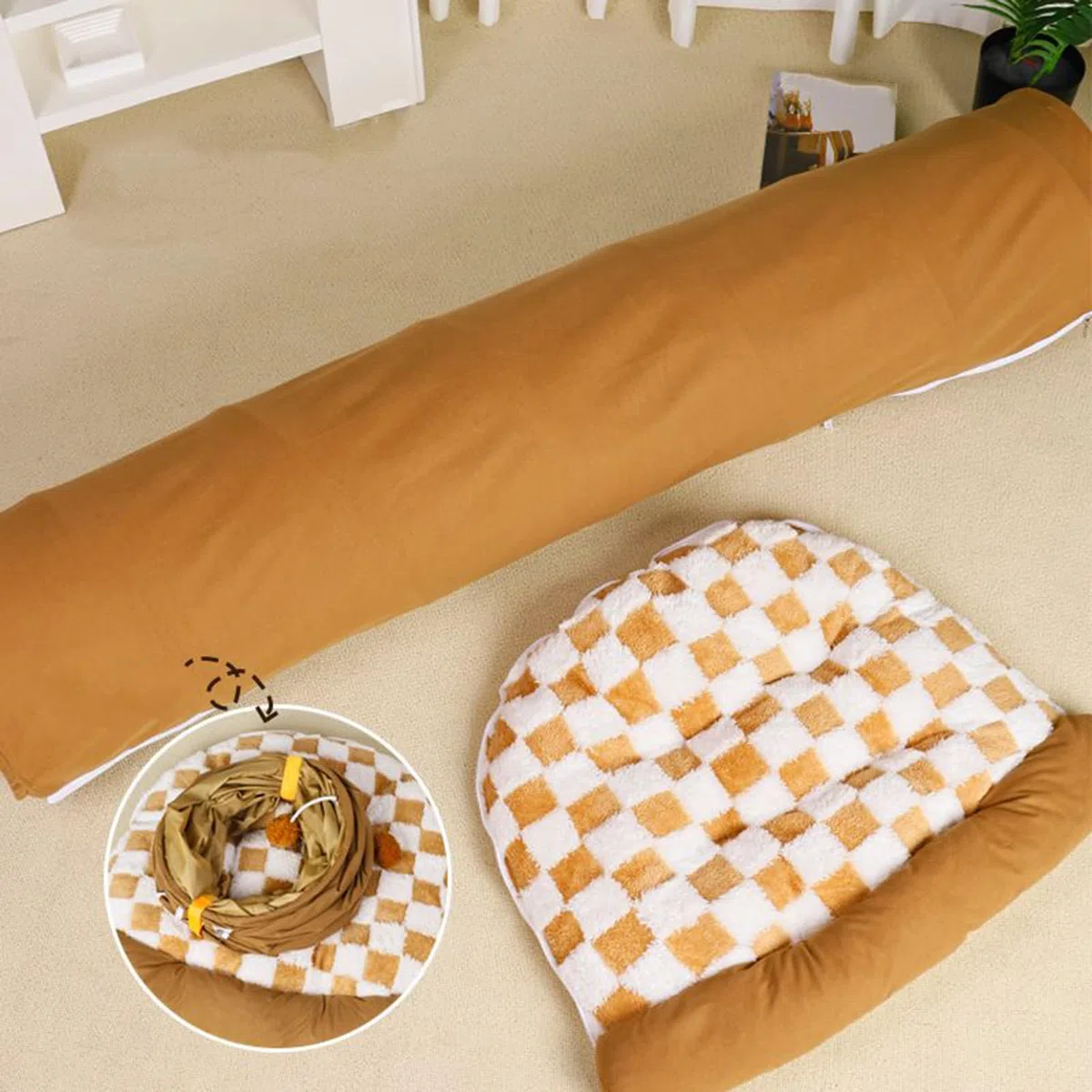 Juguete para Gatos Casa Gruesa Desmontable y Lavable de Ejercicio, | Bolsa para Gatos Juego, Ejercicio, Exploración, Mantiene a los Entretenidos, Fomenta el Ejercicio en el Interior