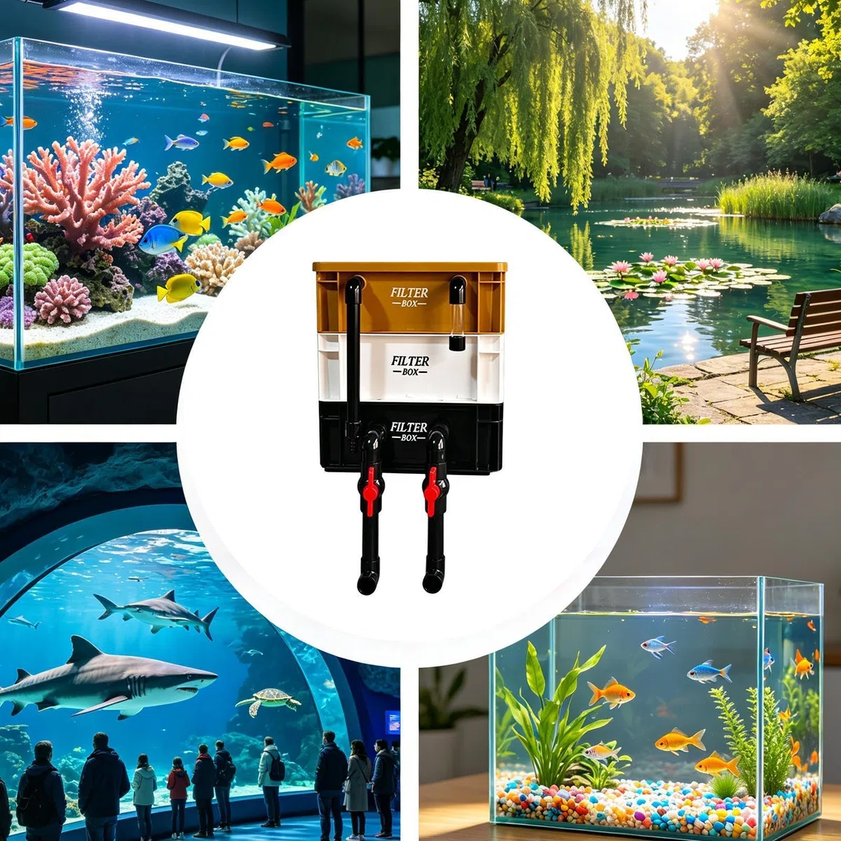 Filtro Para Acuario Bomba de Circulación de Agua