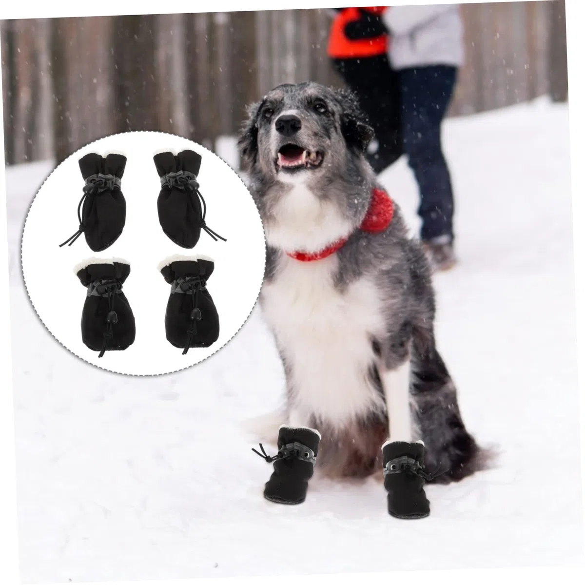 4 Uds Cubiertas De Zapatos para Mascotas Zapatos Cálidos para Perros Y Gatos Calzado para Exteriores Zapatos para Cachorros Zapatos Cálidos De Zapatos De
